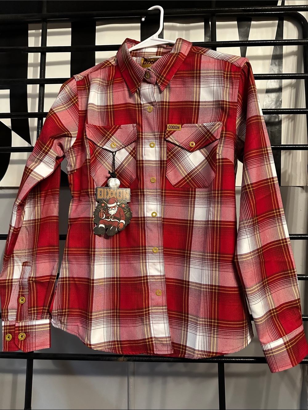 DIXXON Kids Red & White Plaid Button-Down Shirt